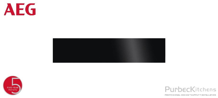 WARMING DRAWER - 14cm - Black Glass